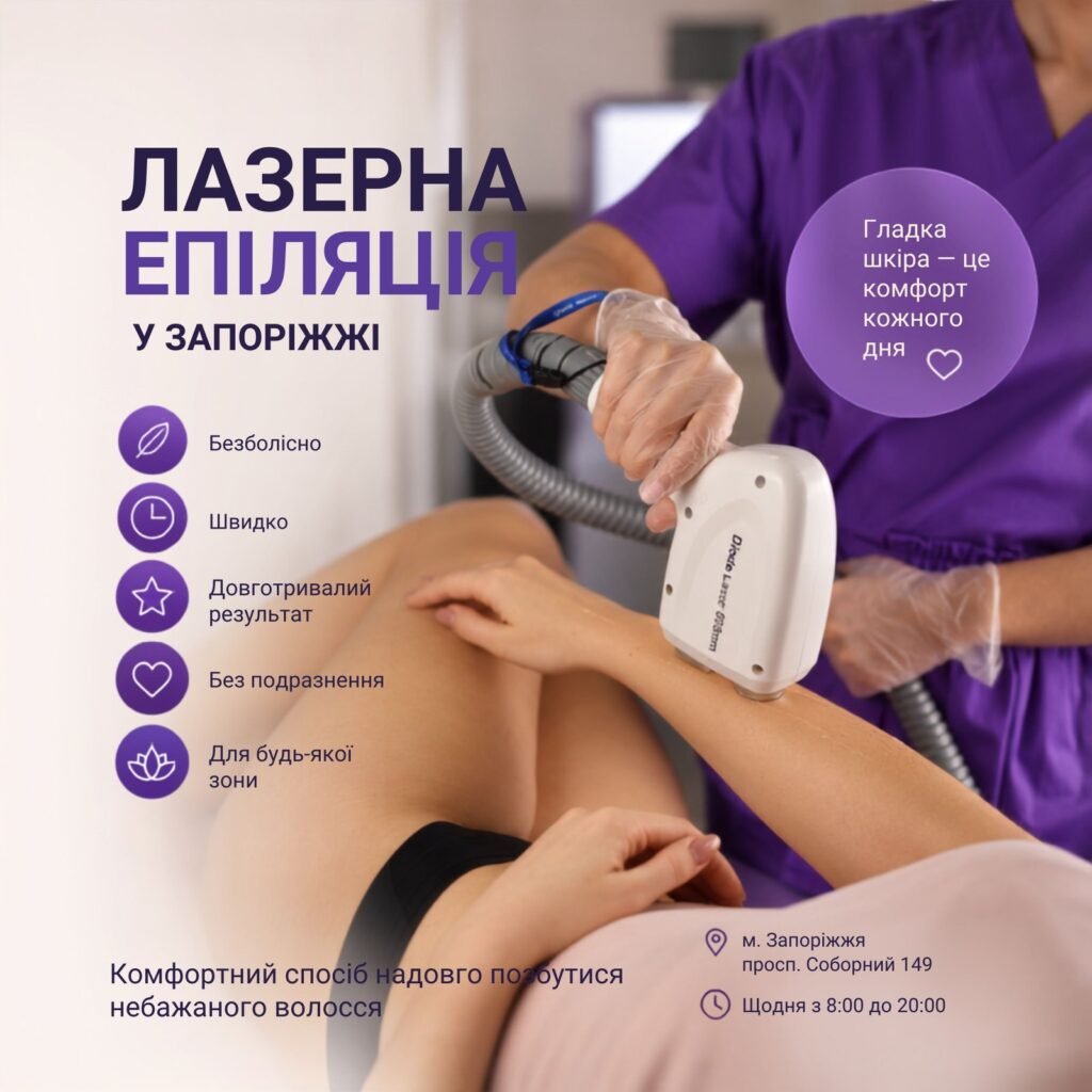 Лазерна епіляція в Запоріжжі в LASERGOOD. -50% на курс. Бікіні від 290 грн. Обирайте зони та записуйтесь онлайн.